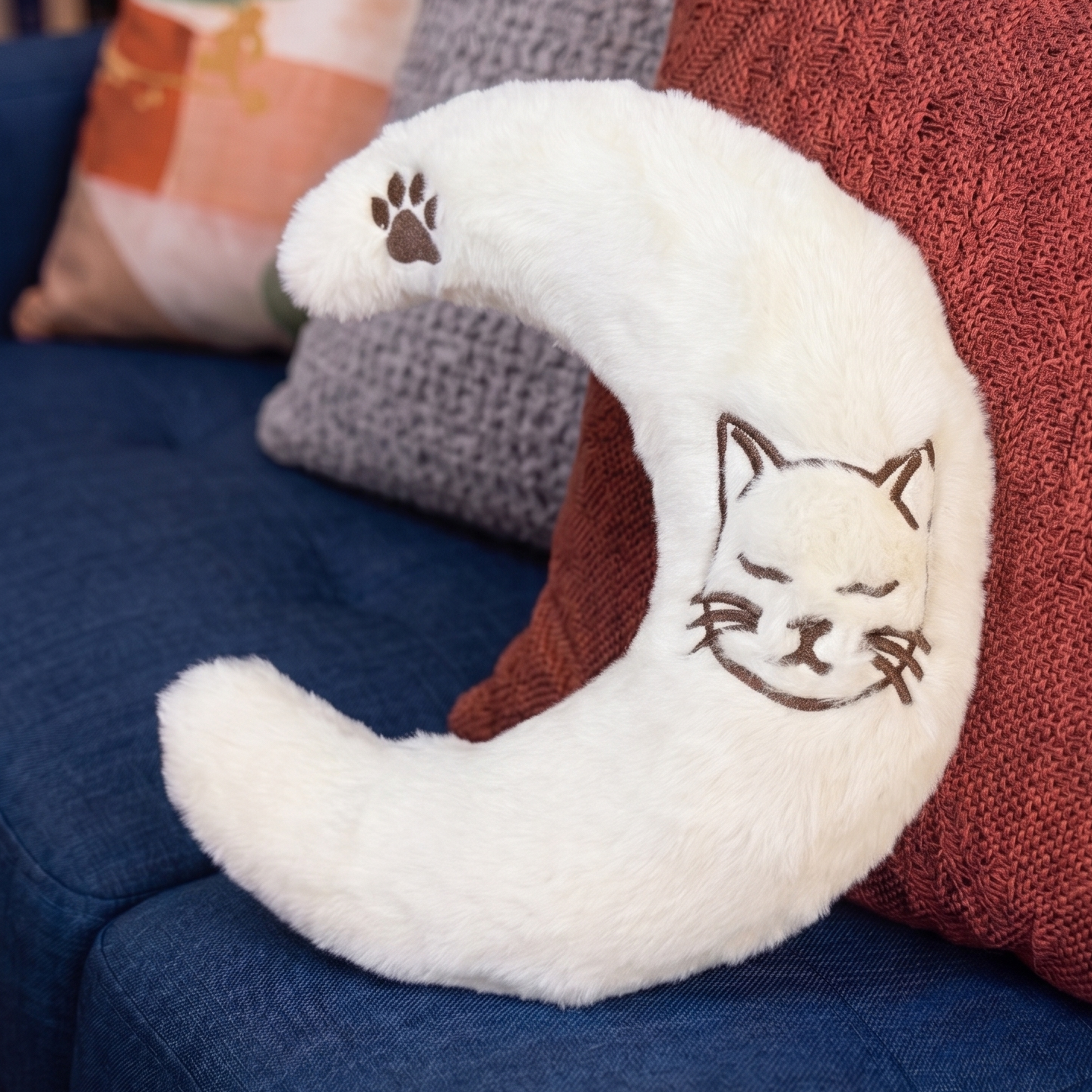 Sherpa Cat Pillow